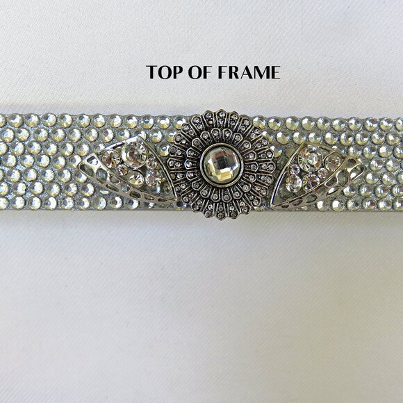 White Bling Embellished Car License Plate Frame Accessories.......425 - Picture 4 of 4